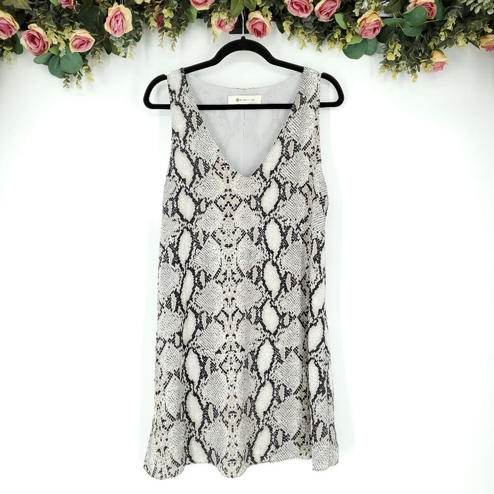The Impeccable Pig Python Print Sleeveless Dress